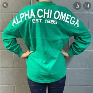 Mint Alpha Chi Omega Spirit Jersey Medium